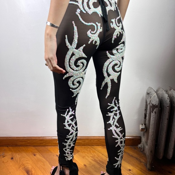 Discount Universe EVIL EYE Sequin Halter NWOT - Picture 9 of 9